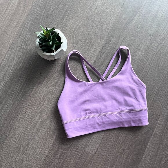 Lululemon Lilac Light Support Sports Bra - Picture 1 of 9